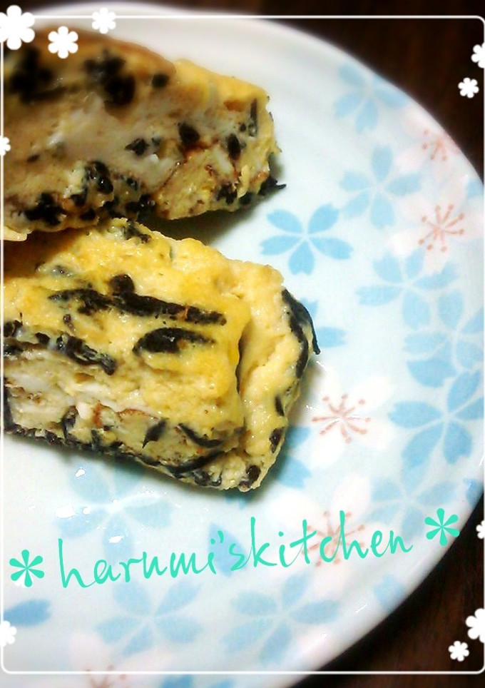 簡単節約♪ひじきの卵焼き♡-レシピのメイン写真