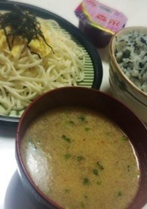 乾麺うどんの坦々スープつけ麺-レシピのメイン写真