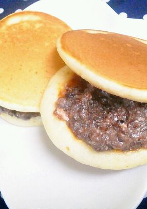 ホットケーキmixでどら焼き風あんバター-レシピのメイン写真