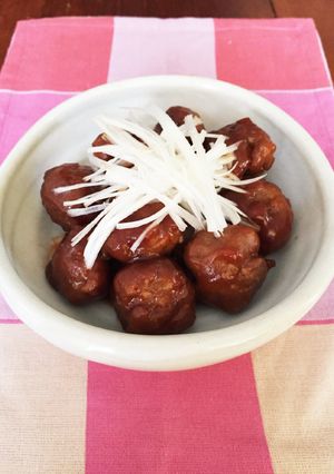 簡単！豚ひき肉で！肉だんごの甘酢あんかけ-レシピのメイン写真