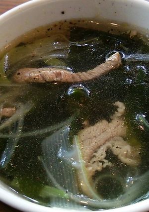 カルビわかめネギスープ-レシピのメイン写真