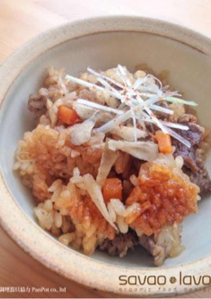 牛肉とごぼうの甘辛炊き込みご飯-レシピのメイン写真