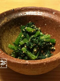 簡単◎香り春菊の白味噌和え-レシピのメイン写真