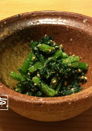 簡単◎香り春菊の白味噌和え-レシピのメイン写真