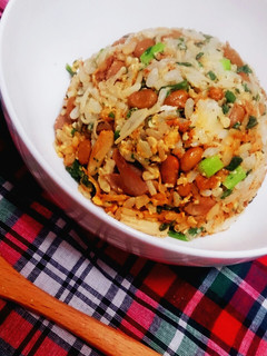 しっかり味の砂肝納豆チャーハン-レシピのメイン写真