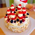 卵・オーブン不要♡パーティケーキ