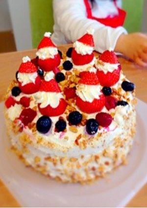 卵・オーブン不要♡パーティケーキ-レシピのメイン写真