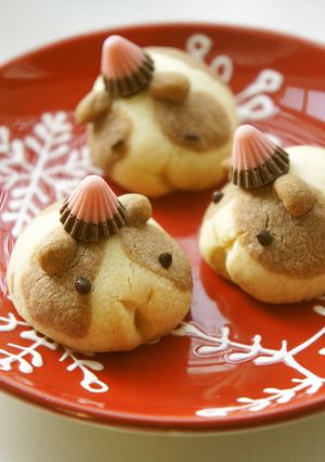 モルモットサンタのクリスマスクッキー☆-レシピのメイン写真