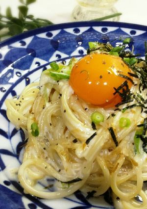 豚バラ&醤油で旨い！！和風カルボナーラ-レシピのメイン写真