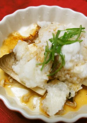 きのこと豆腐のとろろ煮-レシピのメイン写真