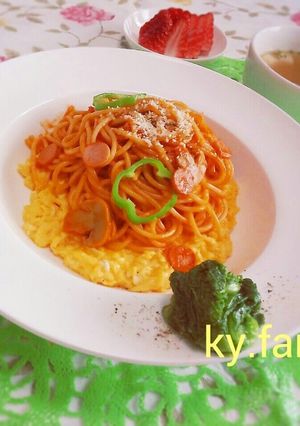 ナポリタン とろたま-レシピのメイン写真