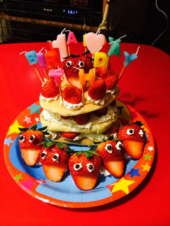 1歳のバースデーケーキ♡卵不使用-レシピのメイン写真