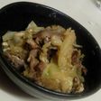 豚こまキャベツの卵とじ