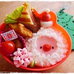 รูปของ 簡単！白いご飯に♪サンタさん☆キャラ弁