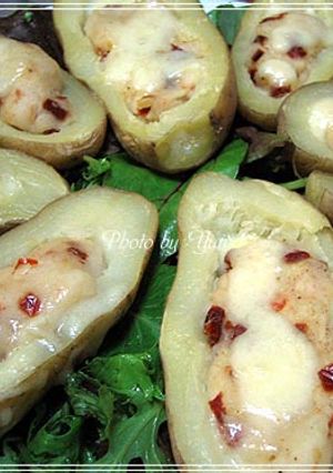 じゃがいもカップ ドライトマト風味-レシピのメイン写真