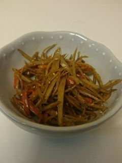 しっかり味のきんぴらごぼう-レシピのメイン写真