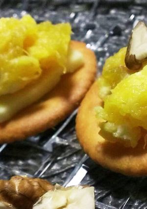 安納芋クリームチーズ オン ザ リッツ-レシピのメイン写真