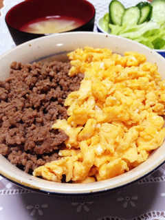 みんな喜ぶ♬簡単☆二色丼-レシピのメイン写真
