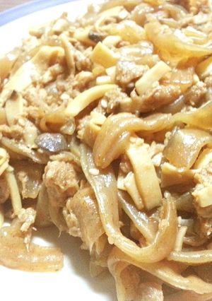 エリンギとコンニャクのツナ炒め-レシピのメイン写真