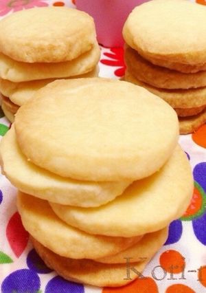 材料③翌日もサクサクシンプルクッキー-レシピのメイン写真