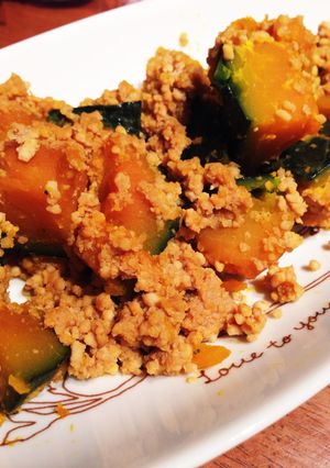 減塩 かぼちゃのそぼろ煮-レシピのメイン写真