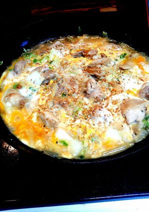 フライパンで！鶏肉の簡単卵とじ♪-レシピのメイン写真