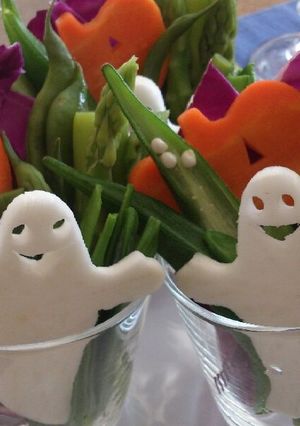 ハロウィンおもてなしサラダ-レシピのメイン写真