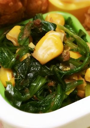 ホウレン草とコーンのおかか和え☆簡単弁当-レシピのメイン写真