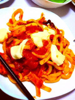 土間風トマトソースうどん-レシピのメイン写真