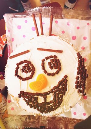 簡単☆オラフケーキ-レシピのメイン写真