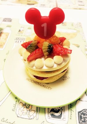 ベビダノンで楽チン1歳バースデーケーキ✨-レシピのメイン写真