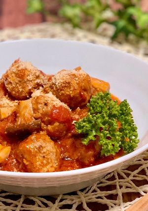 ふんわり肉団子のトマト煮♡-レシピのメイン写真