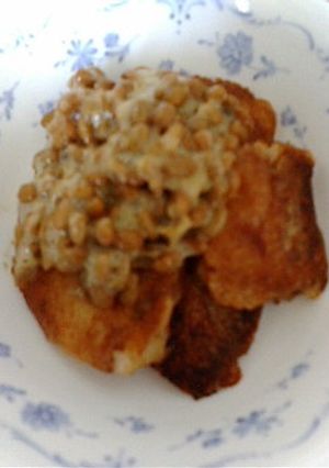 チーズでカリッと納豆餅！！-レシピのメイン写真