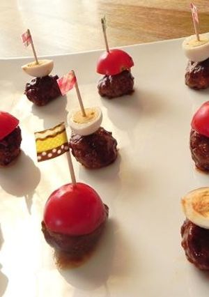 簡単★ひと口ハンバーグピンチョス-レシピのメイン写真