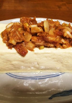簡単☆お酒のお供に！ネギ味噌冷奴-レシピのメイン写真