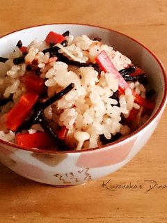 生姜風味*ひじきの炊き込みご飯-レシピのメイン写真