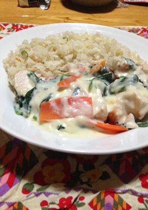 ホワイトソースライス-レシピのメイン写真