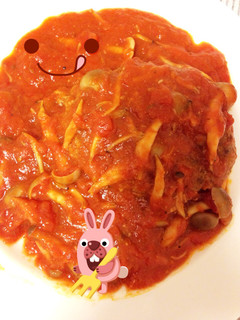 トマト煮込みハンバーグ-レシピのメイン写真