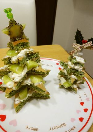 クリスマスツリーケーキ-レシピのメイン写真