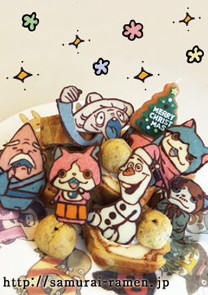 簡単！妖怪キャラチョコクリスマスケーキ★-レシピのメイン写真