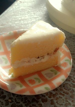 失敗したレアチーズケーキとスポンジケーキ-レシピのメイン写真