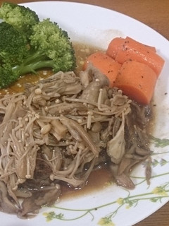 簡単★きのこのバター醤油ハンバーグ-レシピのメイン写真