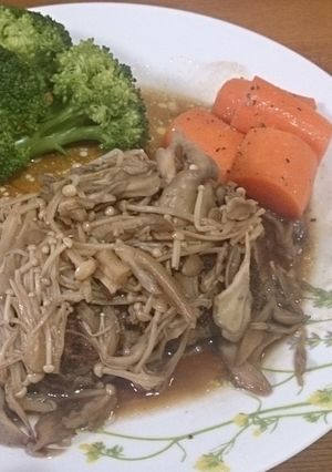 簡単★きのこのバター醤油ハンバーグ-レシピのメイン写真