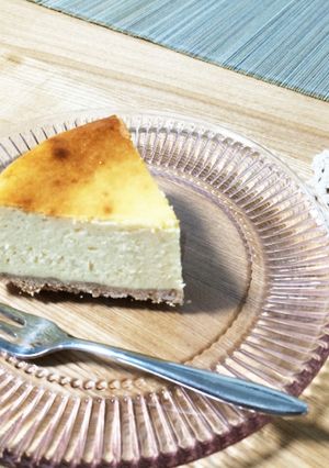 水切りヨーグルトdeベイクドチーズケーキ-レシピのメイン写真