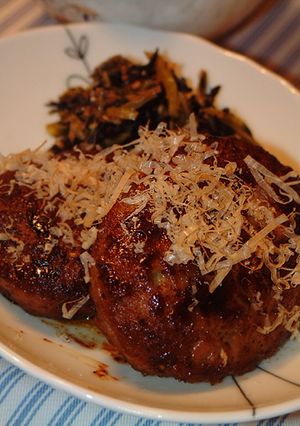 シャキシャキ蓮根の 焦がしポン酢バーグ-レシピのメイン写真