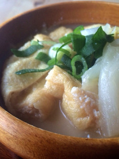 白菜と油揚げの豆乳風スープ-レシピのメイン写真