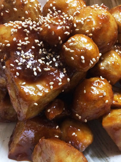 里芋の素揚げ、甘味噌和え-レシピのメイン写真