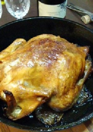 ダッチオーブンでおこわ入りローストチキン-レシピのメイン写真