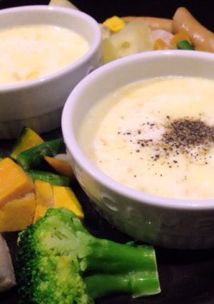 簡単ホットプレートでチーズフォンデュ-レシピのメイン写真