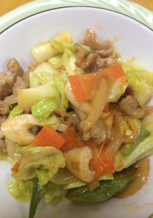 豚肉とキャベツのピリ辛みそ炒め-レシピのメイン写真